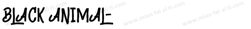 BLACK ANIMAL字体转换
